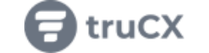 TruCX company logo with a circular arrow icon in dark gray on white background
