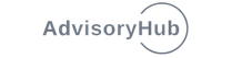 AdvisoryHub company logo in clean black sans-serif text on white background